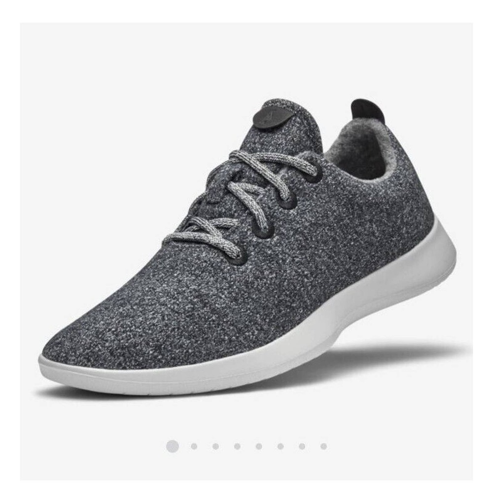 Allbirds Men's Wool Runners Natural Grey/light Grey Sole Comfort Shoes m10